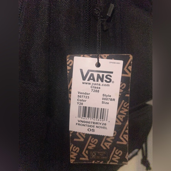*NWT~ VANS~ “Frontside Novel” Black Slinger Backpack!! •Unisex, Awesome! - Picture 4 of 15